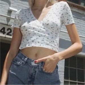 Brandy Melville Tie Around Floral Top